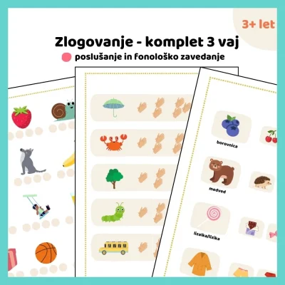 Zlogovanje (komplet 3 vaj)