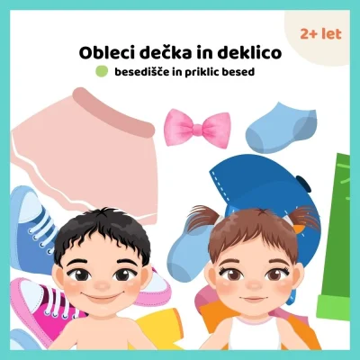 Obleci dečka in deklico