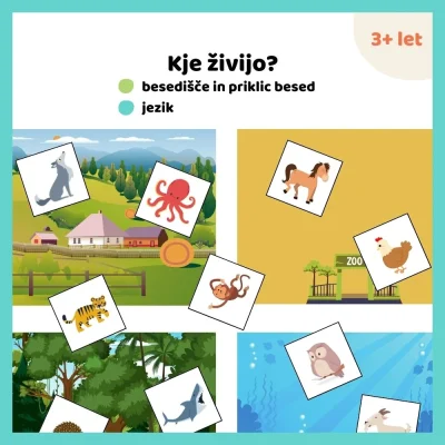 ŽIVALI - kje živijo?