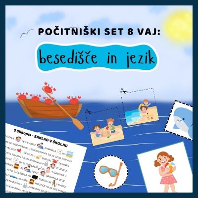 Počitniški set BESEDIŠČE IN JEZIK