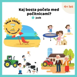 Kaj bosta počela med počitnicami?