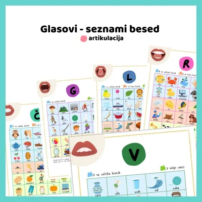 Glasovi - seznami besed