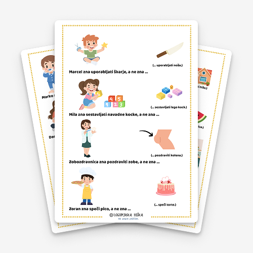 logoped - kaj zna in česa ne