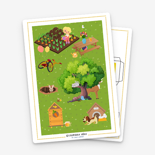 Povej, kje je (vaja s kocko)