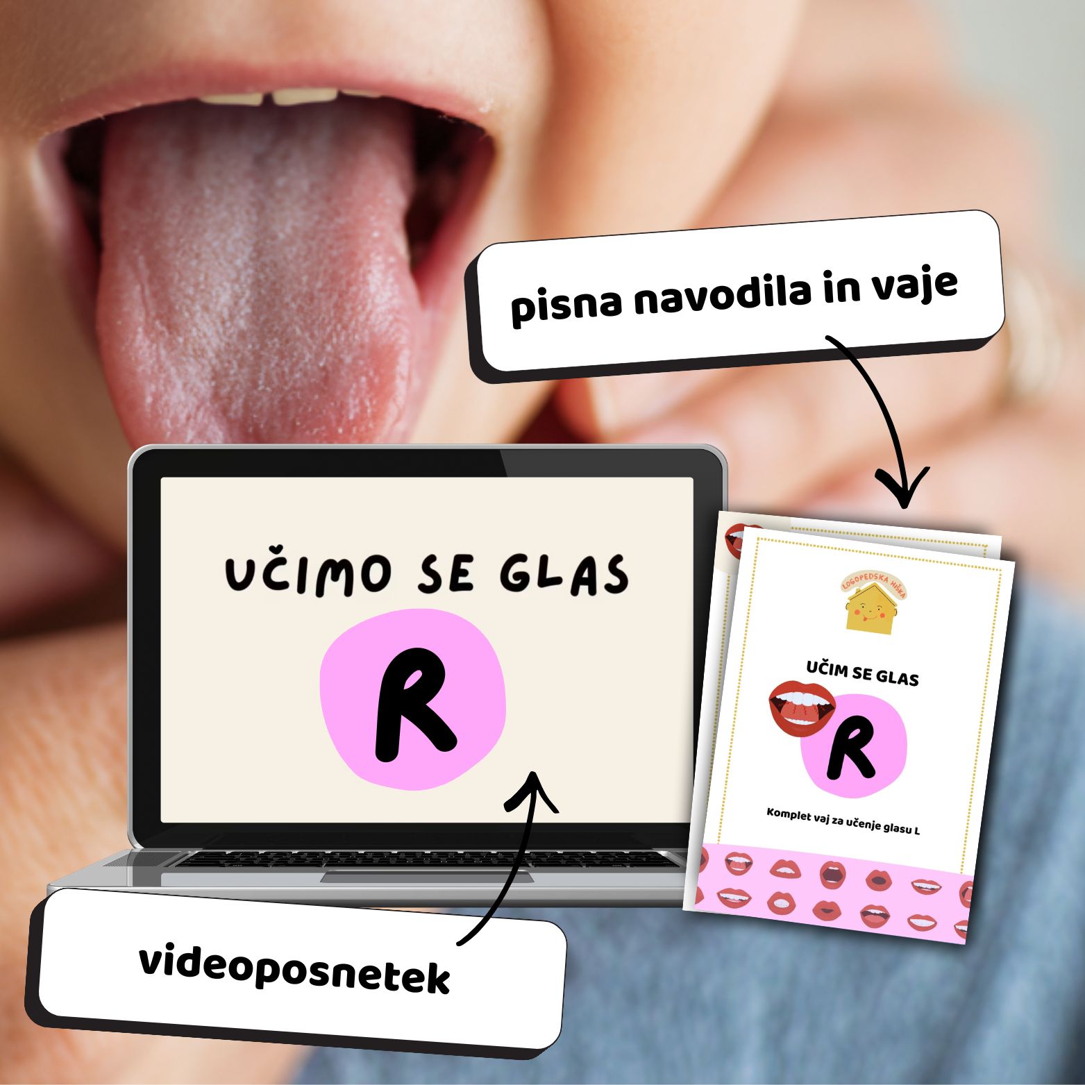 Učim se glas R - logoped